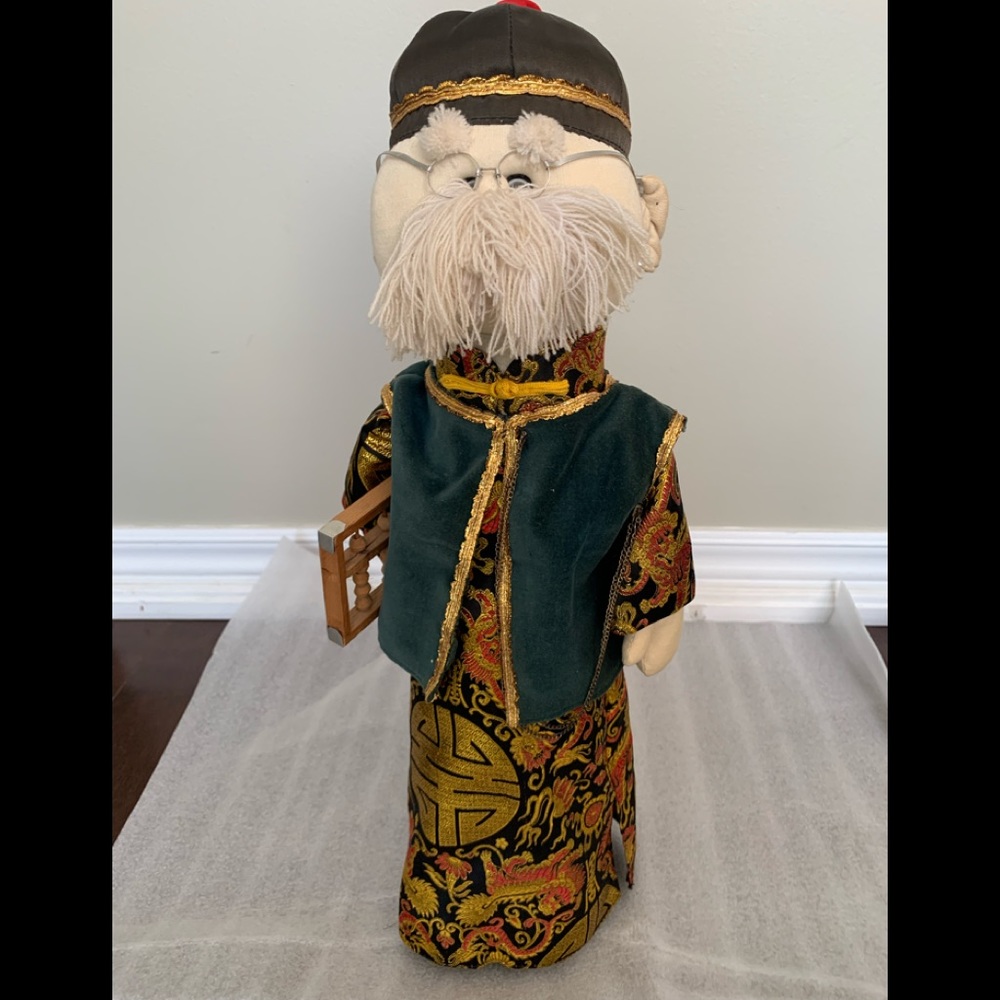 Antique handcrafted cloth doll chinese doll traditional clothing 18"